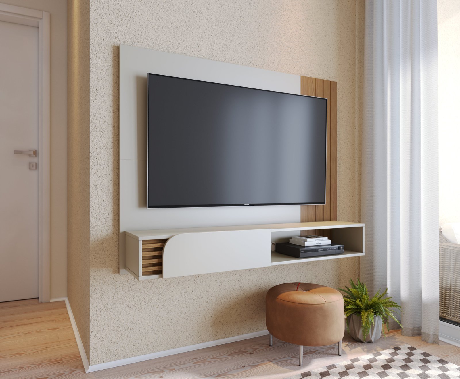 Mueble Flotante para TV (65") Jurere